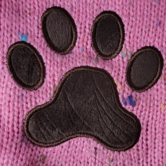 Pet Sweater Dog or Cat Pink w/ Paw Print  SM EA. New w/ Tag! - Picture 5 of 5